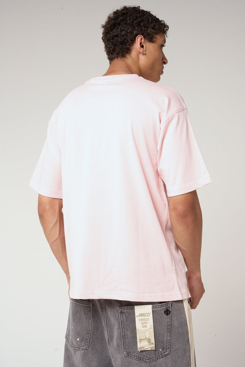 Karim Emblem Logo T Shirt Pink