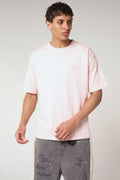 Karim Embossed Logo T Shirt Pink