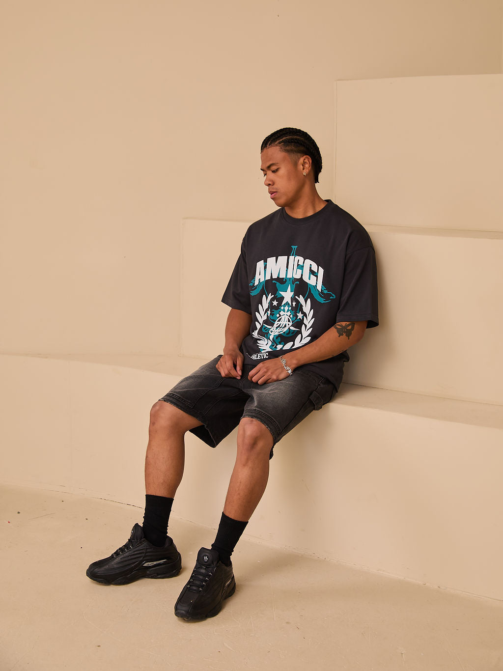 Mason Denim Shorts Black