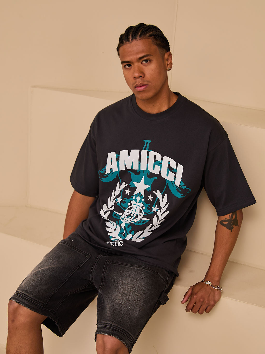 Mason Denim Shorts Black