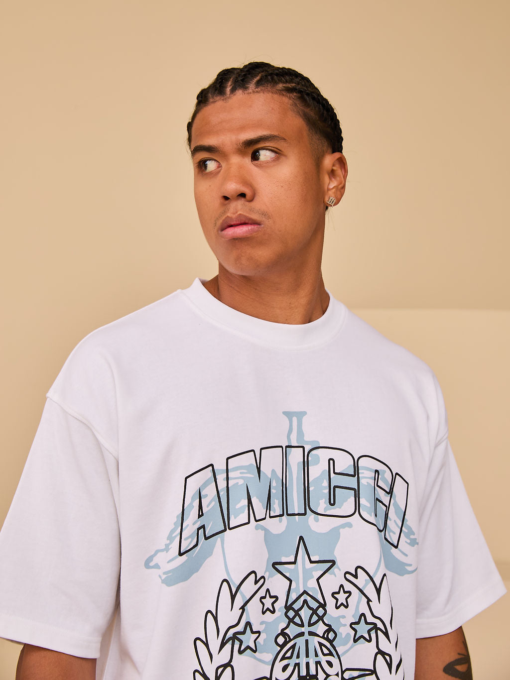 Parade T-Shirt Blau Grafik