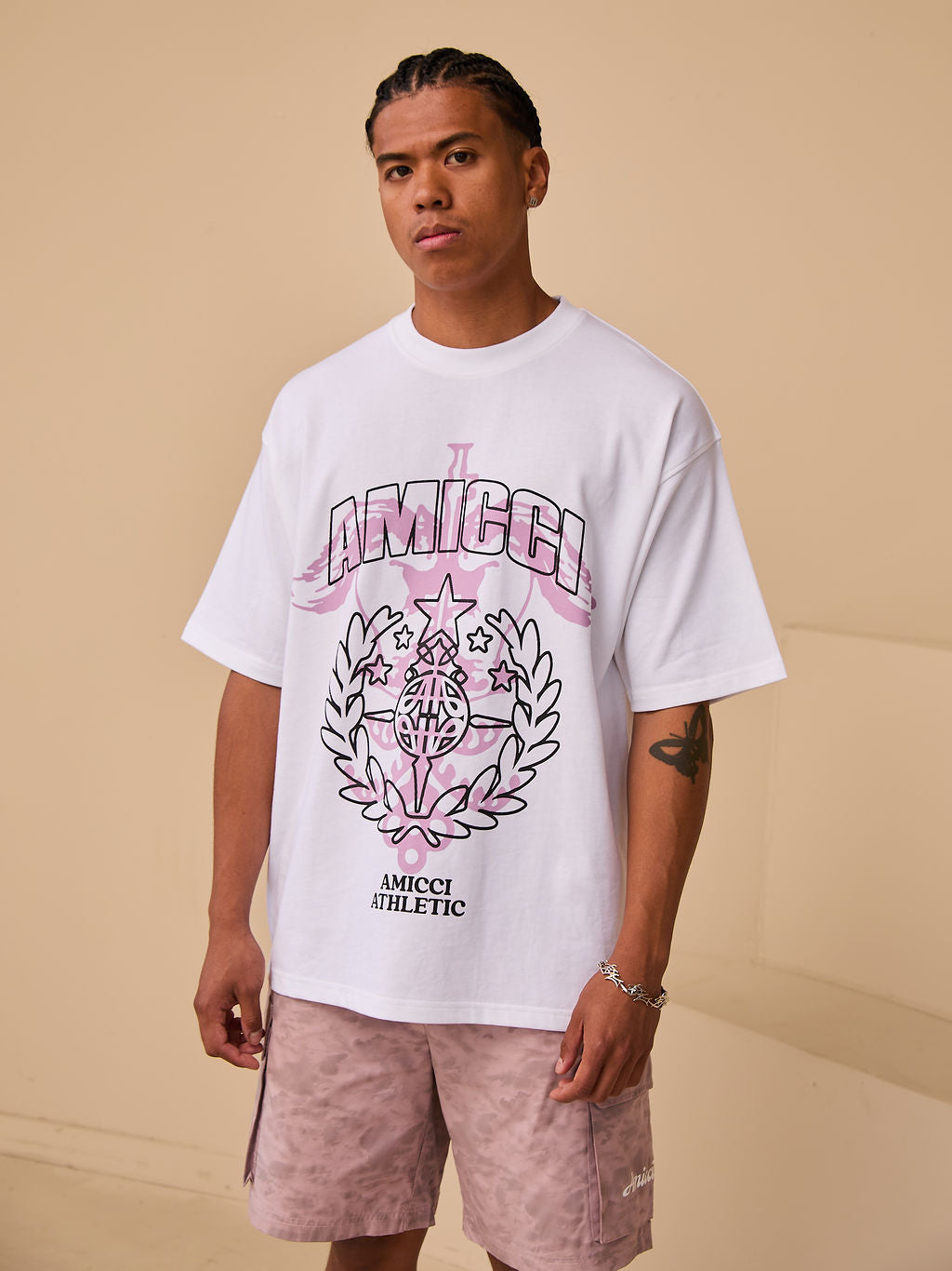 Parade T-Shirt Pink Grafik