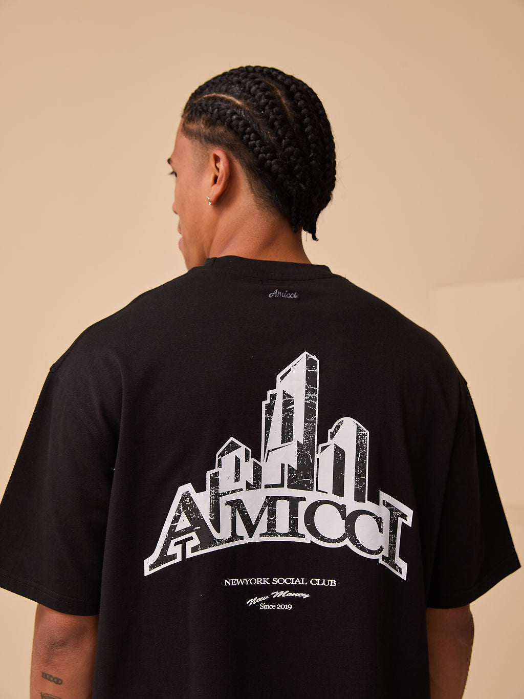 Caballo T-Shirt Schwarz