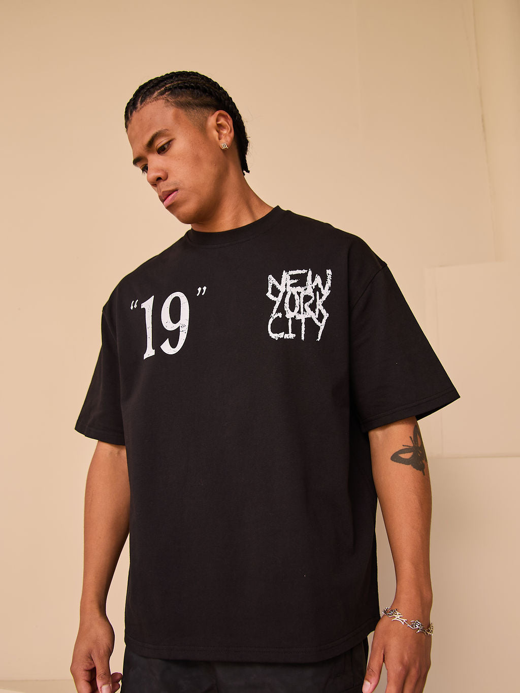 Caballo T-Shirt Schwarz