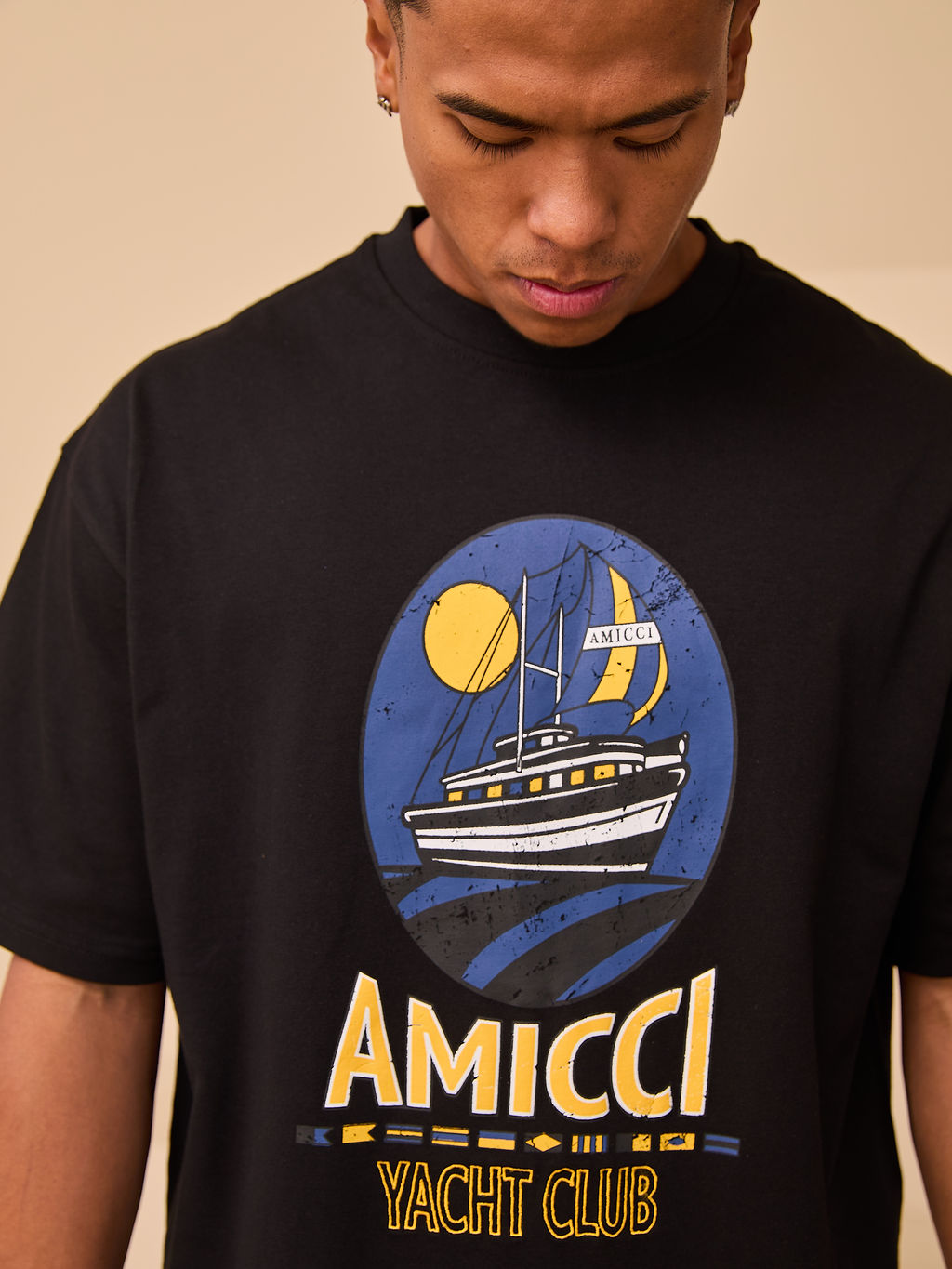 Bayle Oversized T-Shirt Schwarz