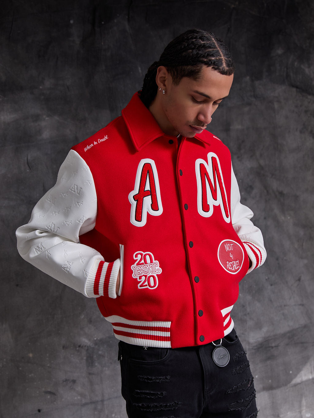 Chaqueta Varsity Roja