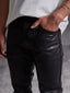 Dario Black Leather Pant