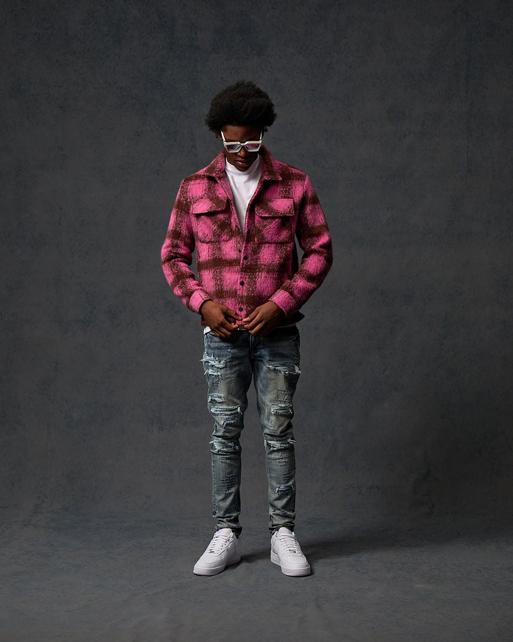 Gennaro Mohair Pink Hemd