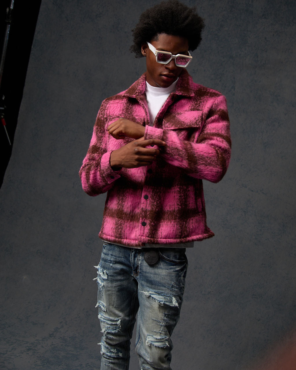 Gennaro Mohair Pink Hemd