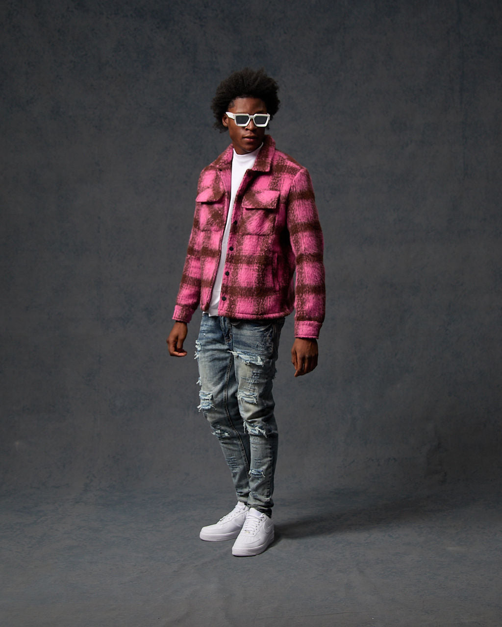 Gennaro Mohair Pink Hemd