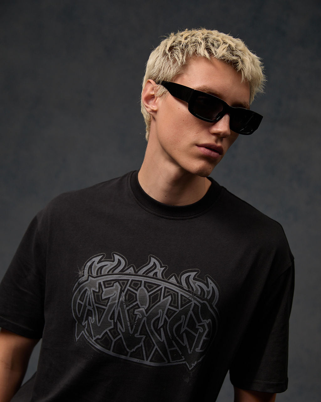 T-shirt graphique Vallea Noir