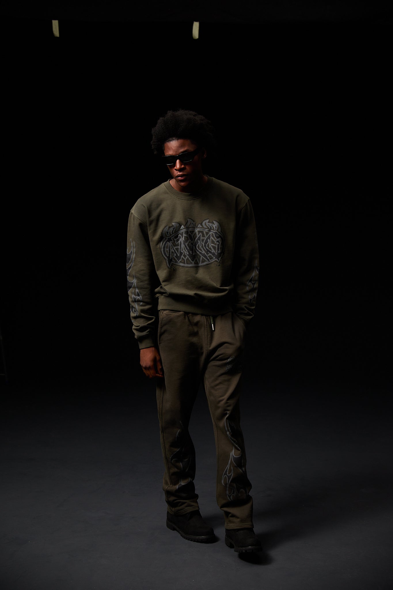 Honova Grafik Hose Grün