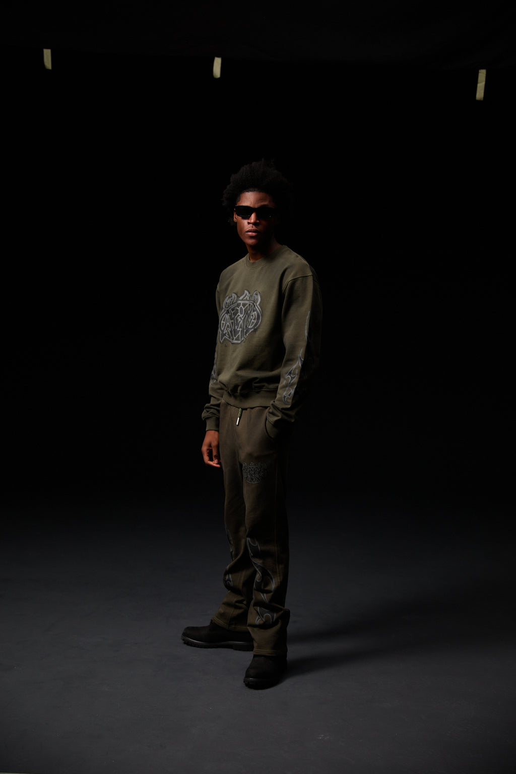 Pantalon Graphique Honova Vert