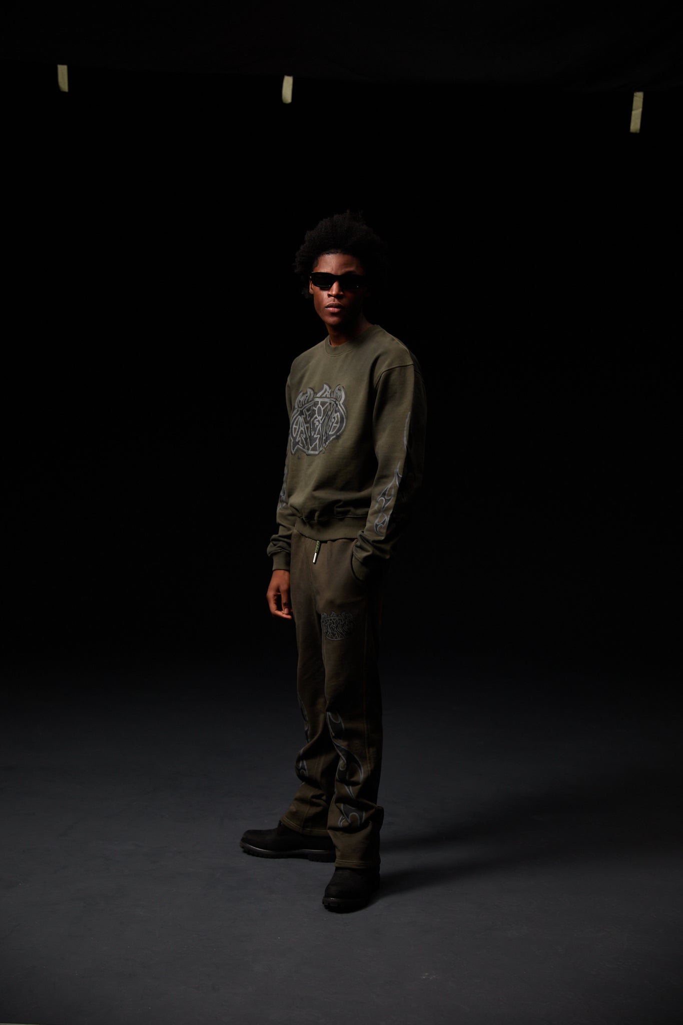 Honova Grafik Hose Grün