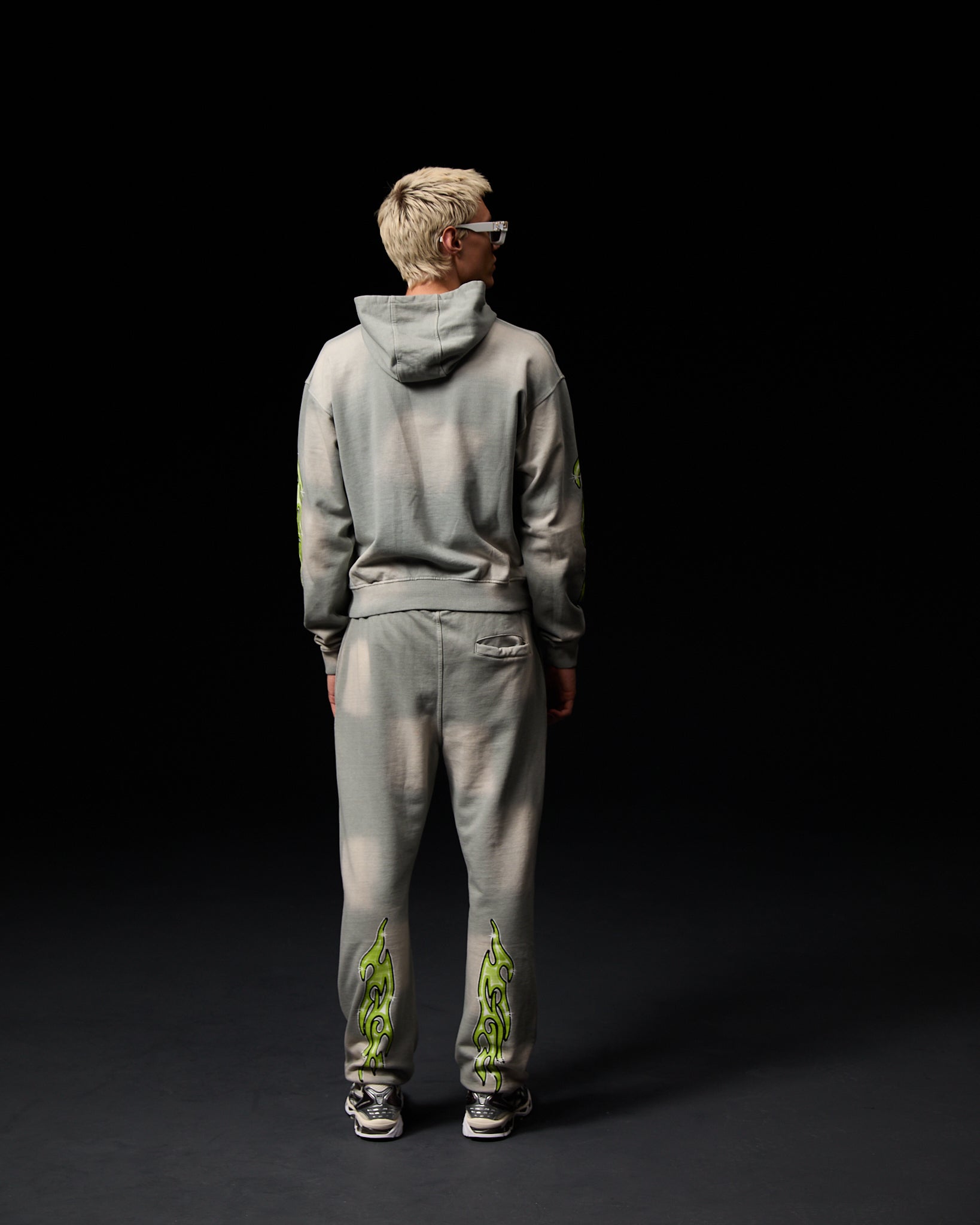 Paola Grafik Jogger Grau