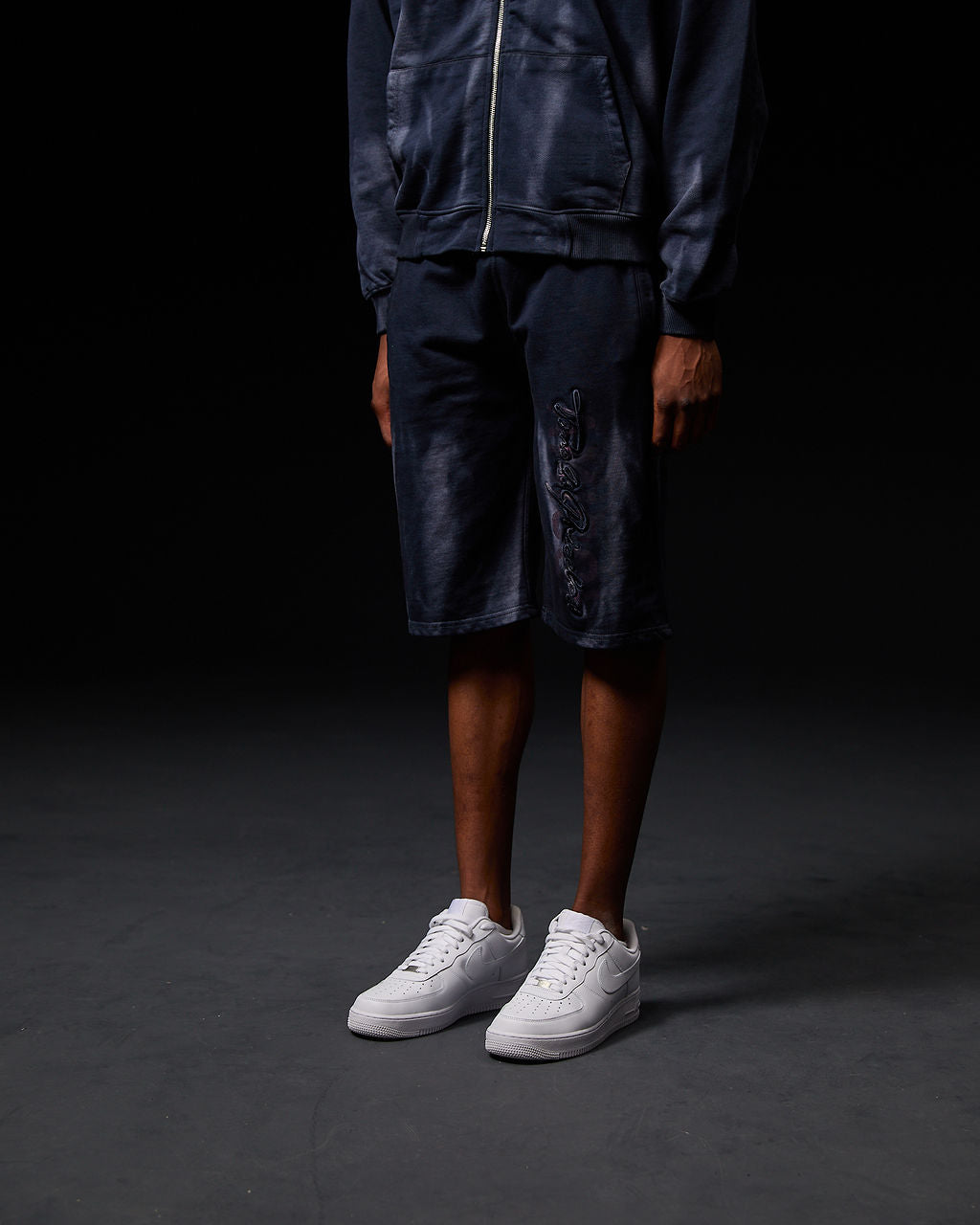 Enzo Marineblau Shorts