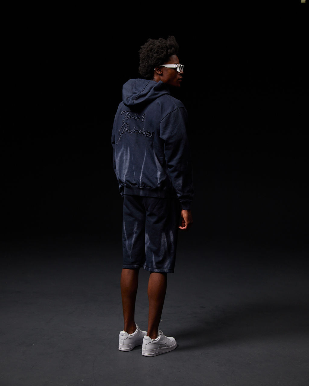 Enzo Marineblau Shorts