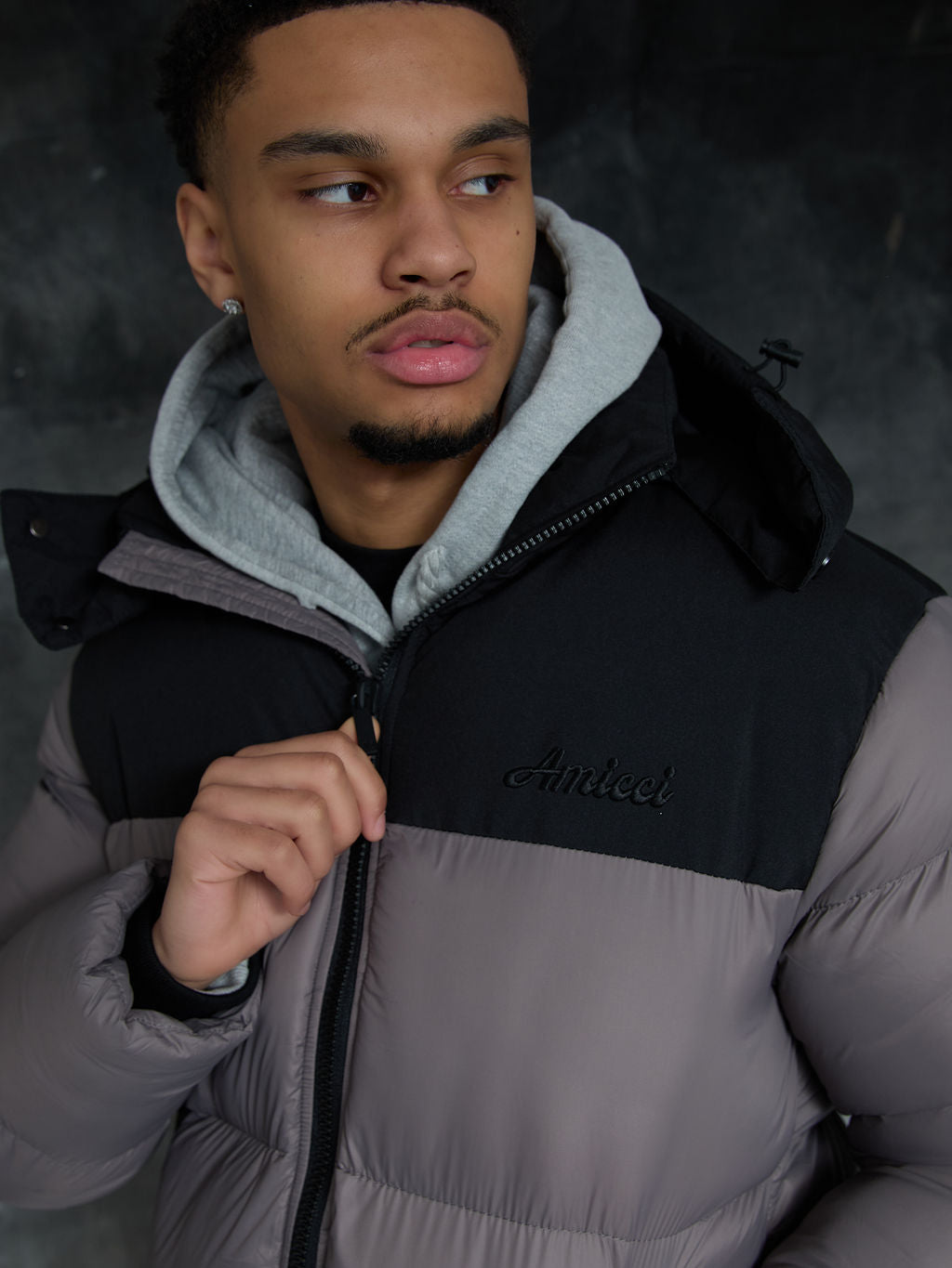 Bellezza Puffer Jacket Grijs