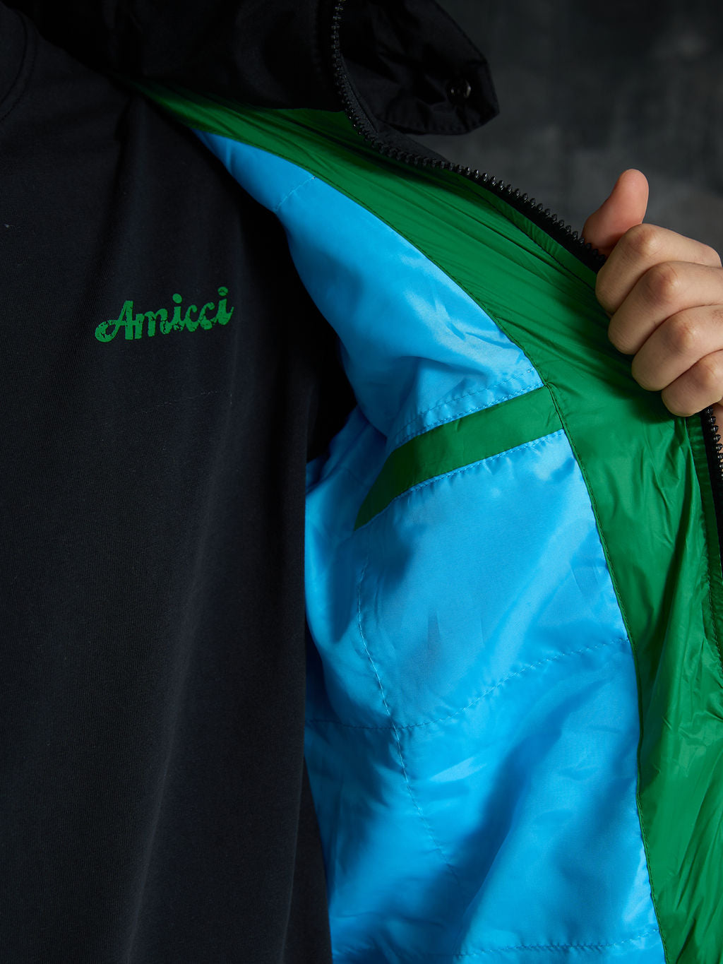 Bellezza Puffer-Jacke Grün