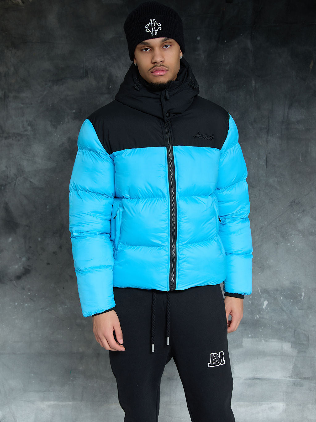 Bellezza Blaue Pufferjacke