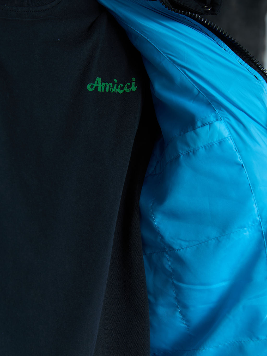 Bellezza Blauwe Pufferjas