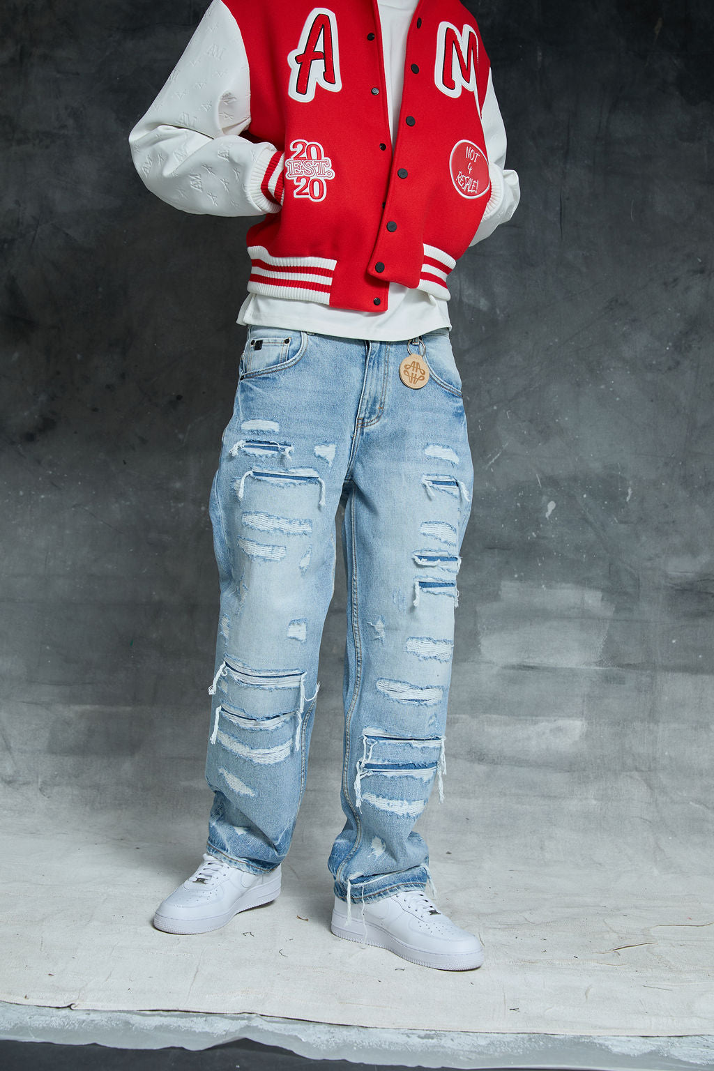 Manuel Blue Ripped Jean