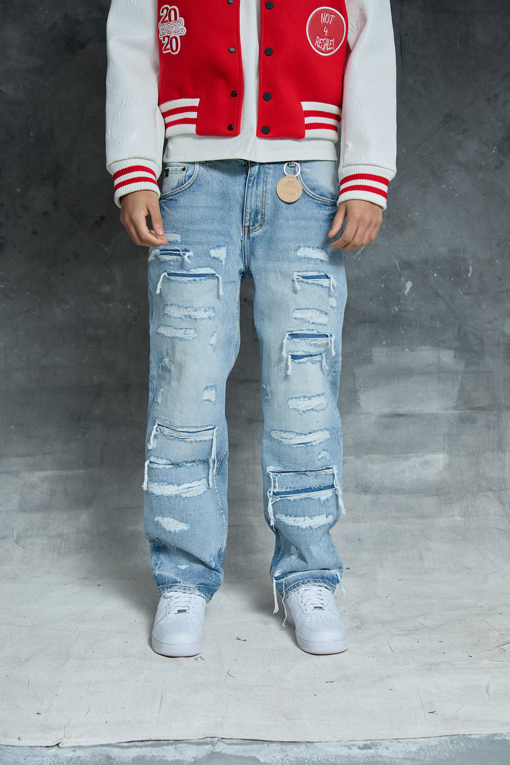 Manuel Blue Ripped Jean