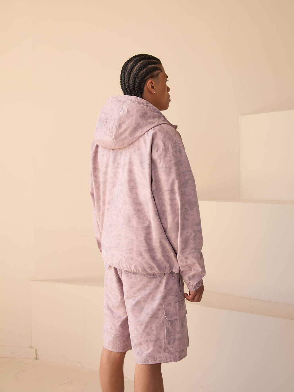 Pantalones Cortos con Patrón Almería Rosa