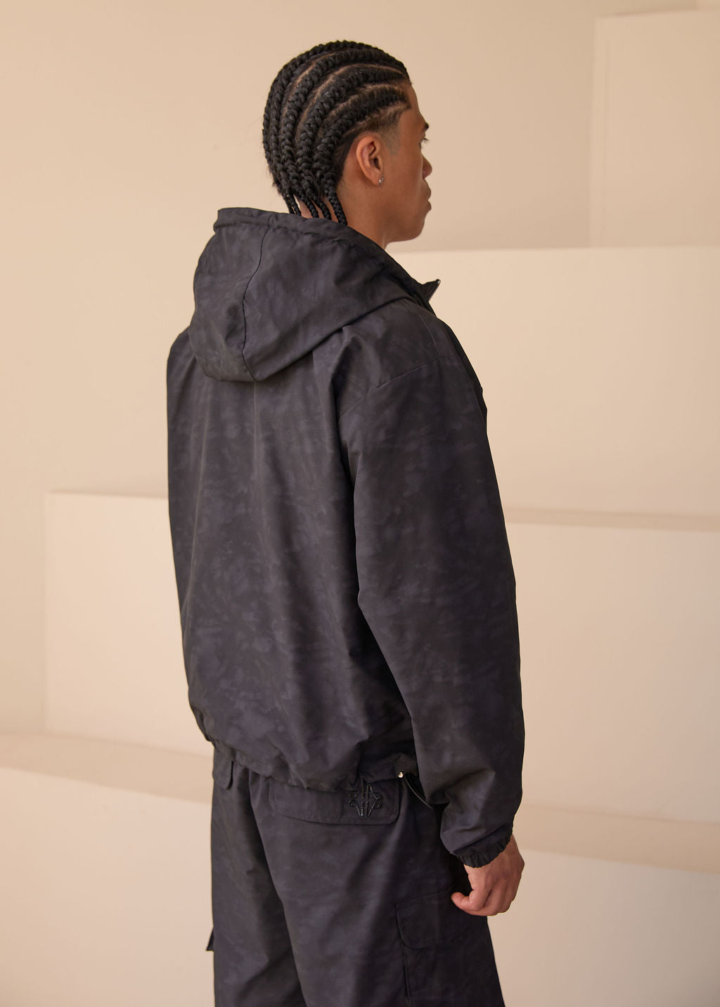 Almeria Windbreaker Set Black