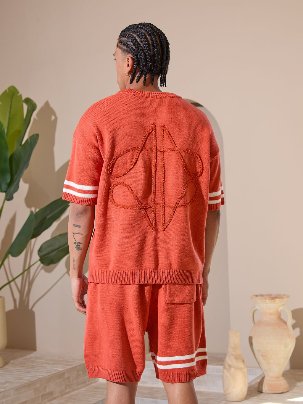 Nantes Knitted Shorts Orange