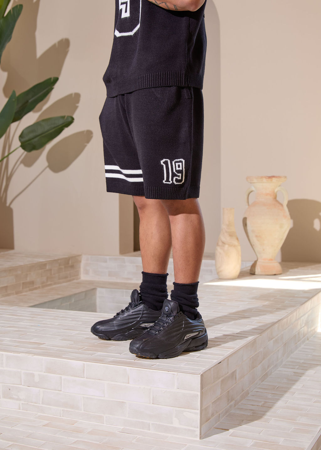 Conjunto de punto Nantes negro