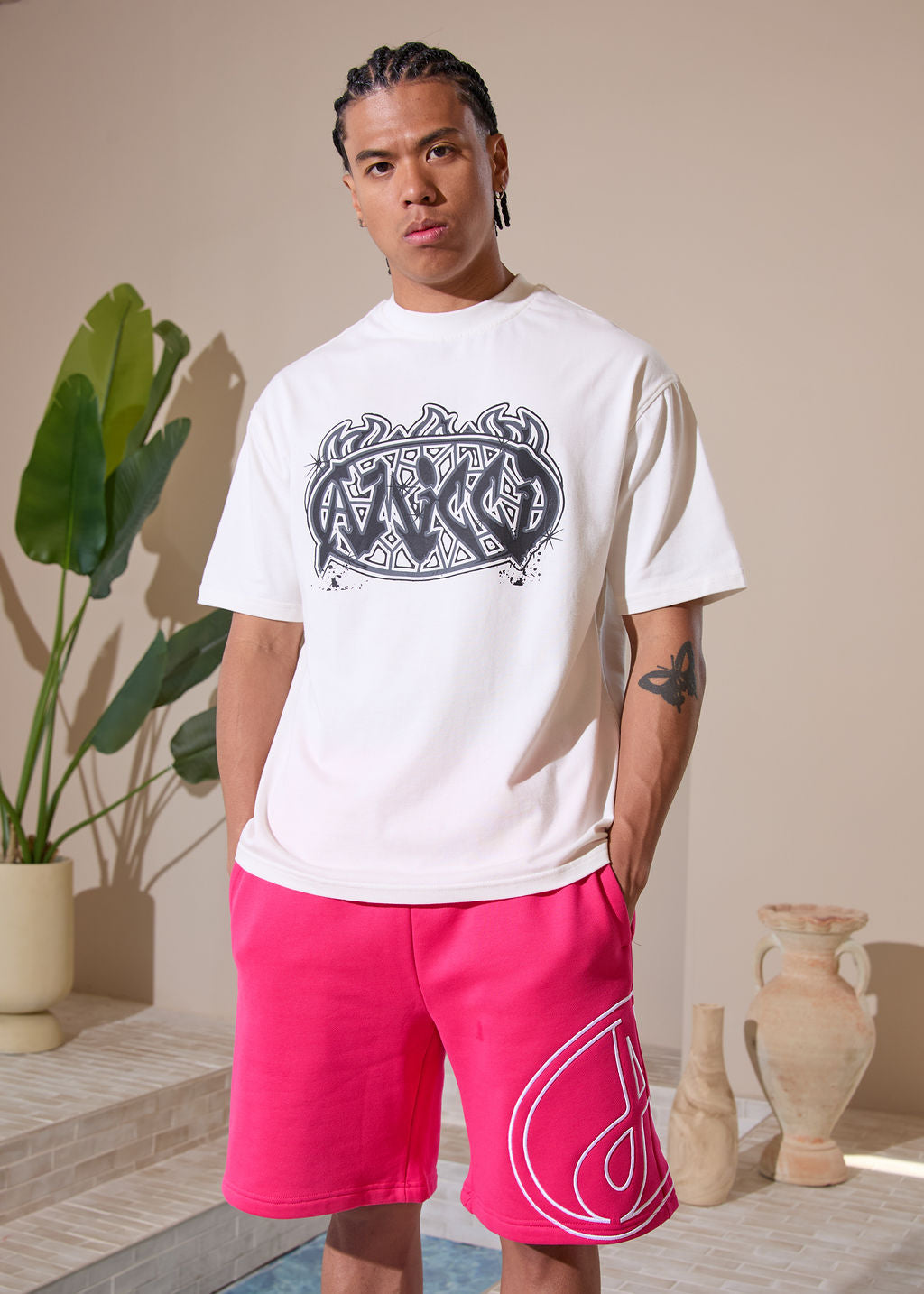 Pantalones Cortos Arves Rosa