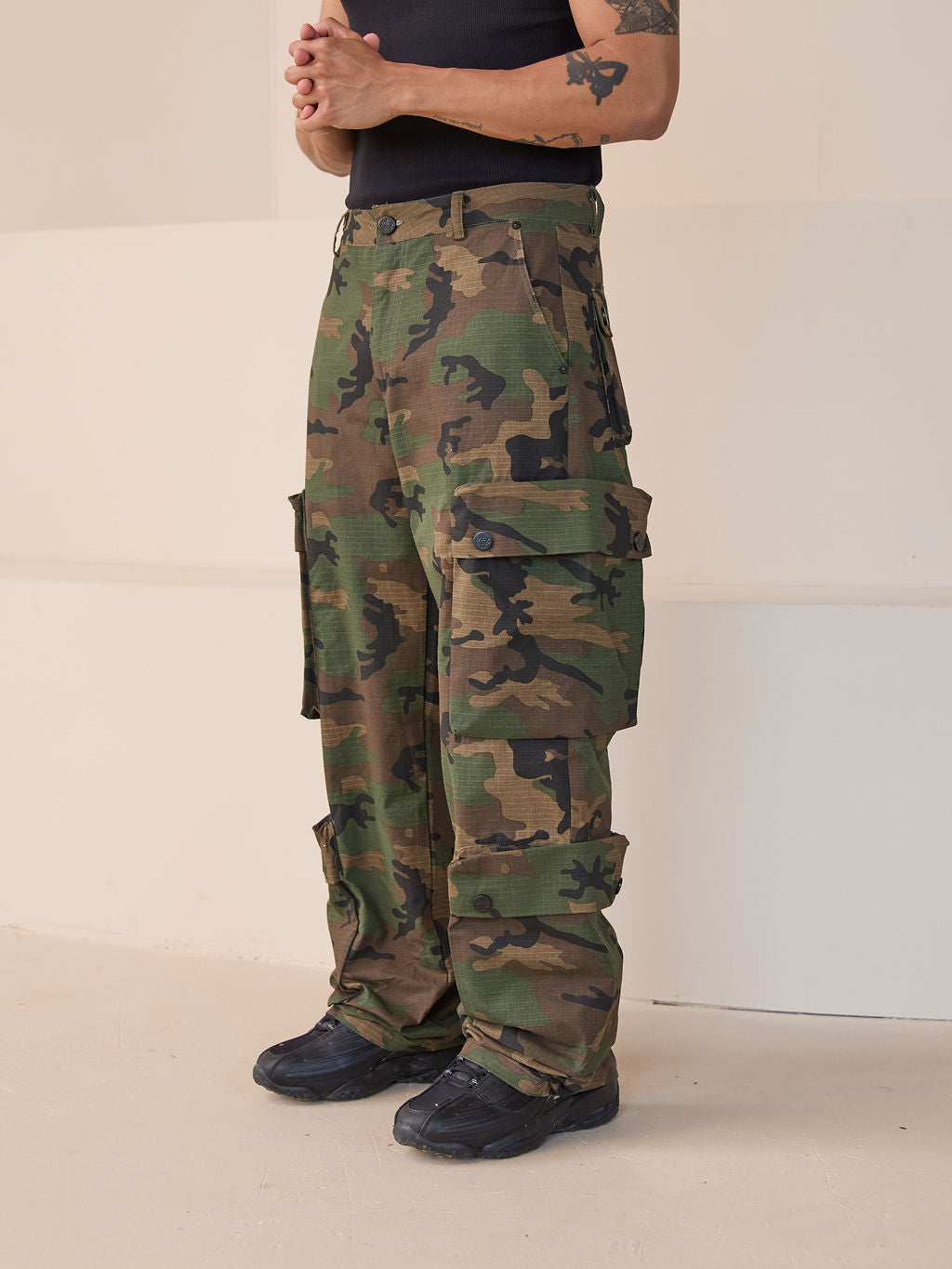 Pantalones Cargo Camo Verde Tabor