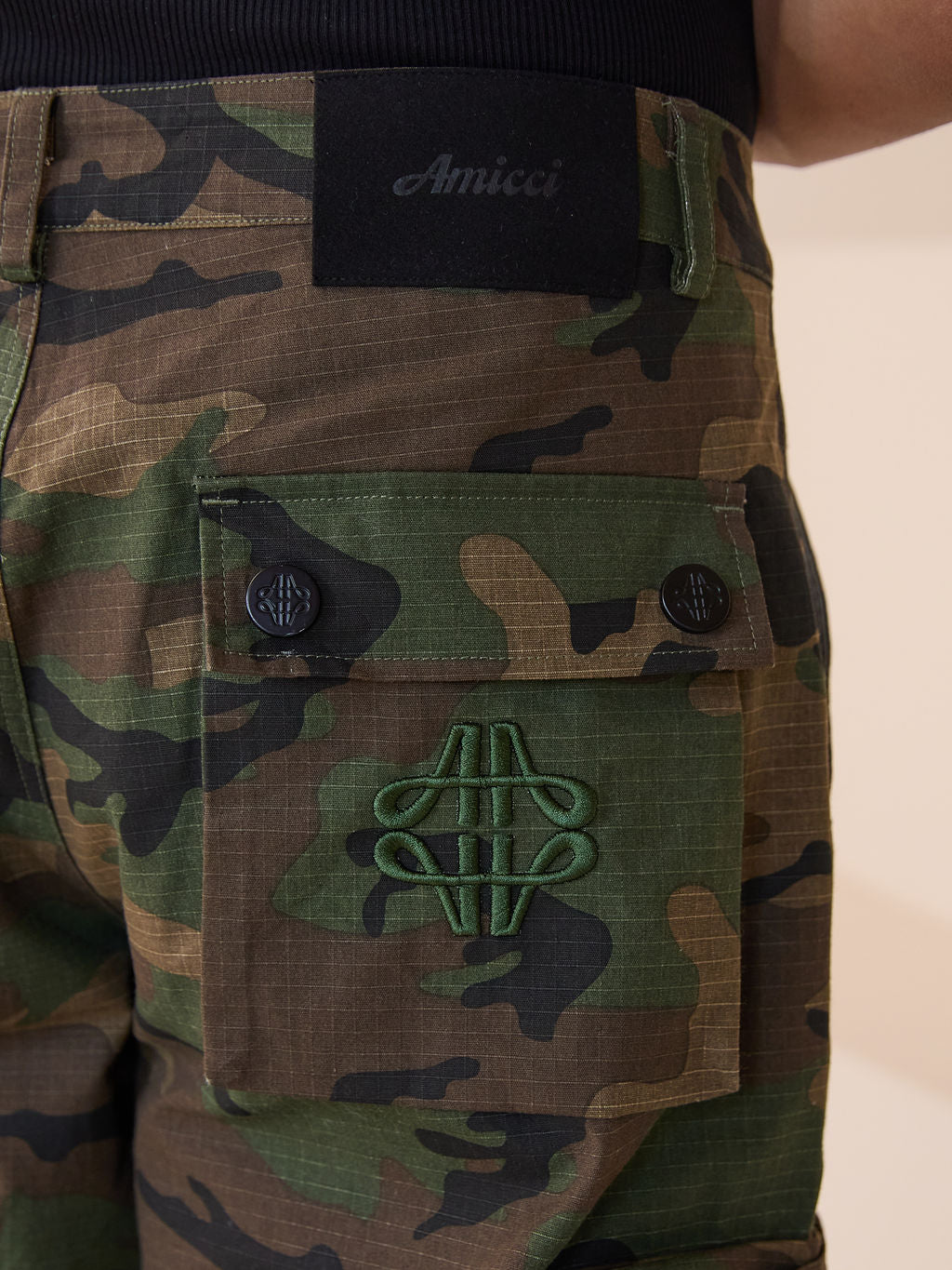 Pantalones Cargo Camo Verde Tabor