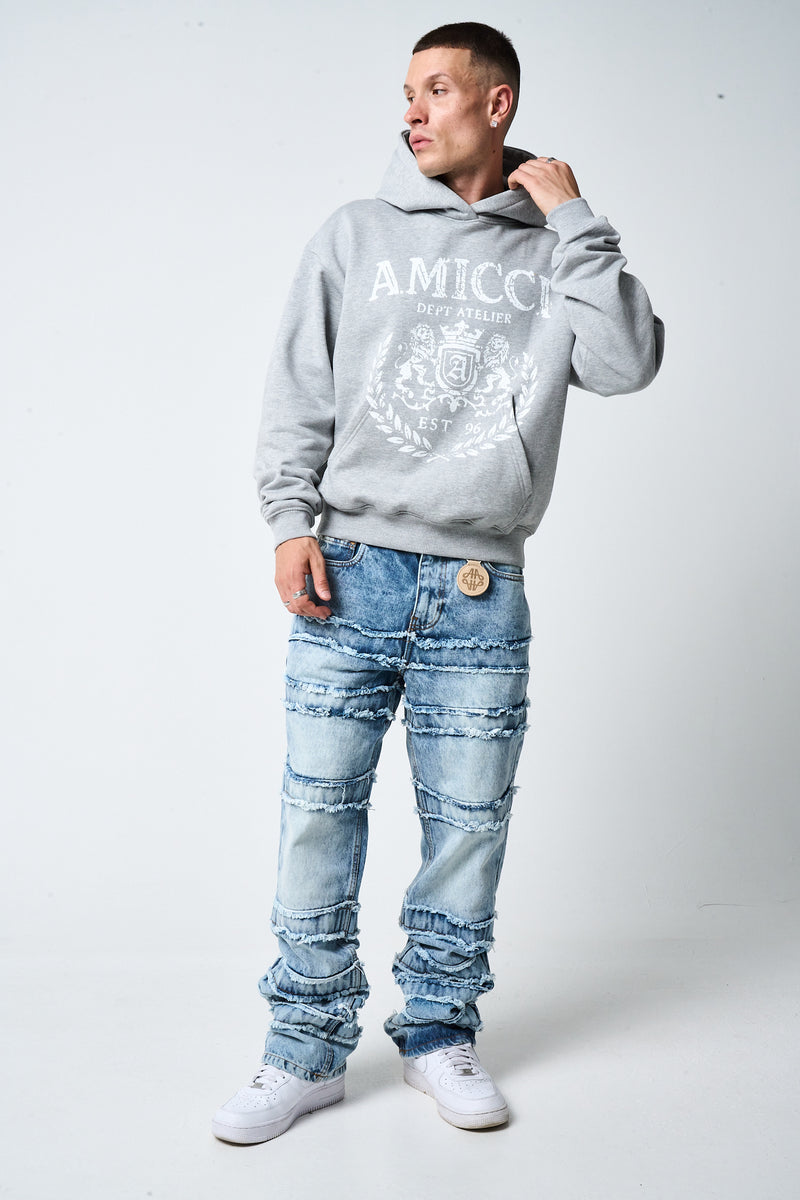 Caspian Stacked Jean Blue
