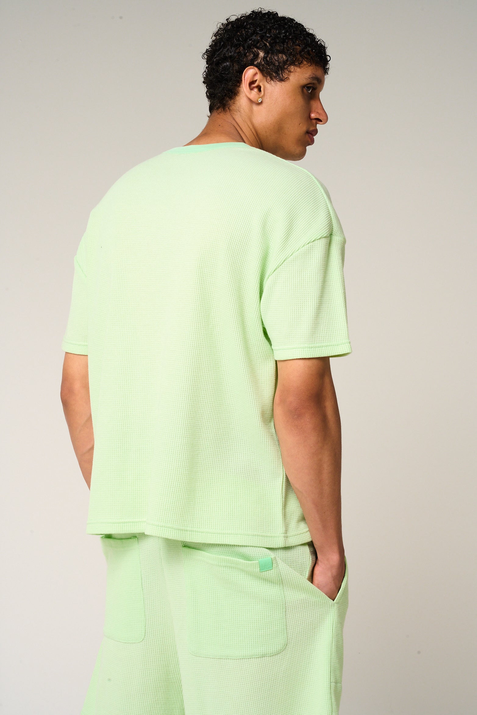 Tempest Waffle Knit T-Shirt Mint