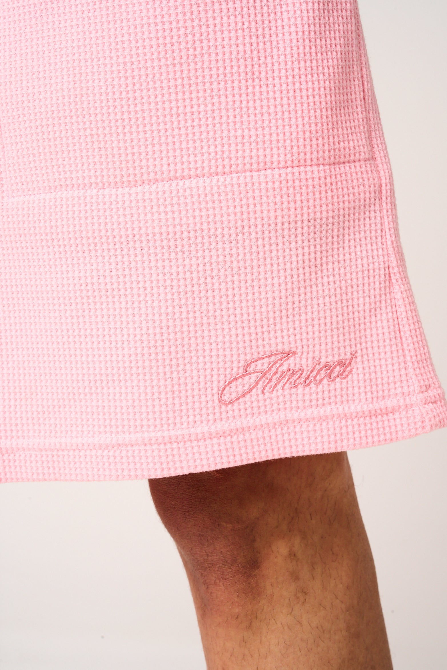 Tempest Waffle Knit Shorts Pink