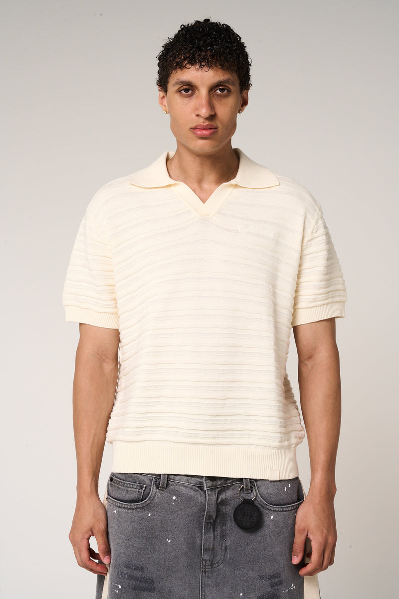 Dune Knitted Polo Cream