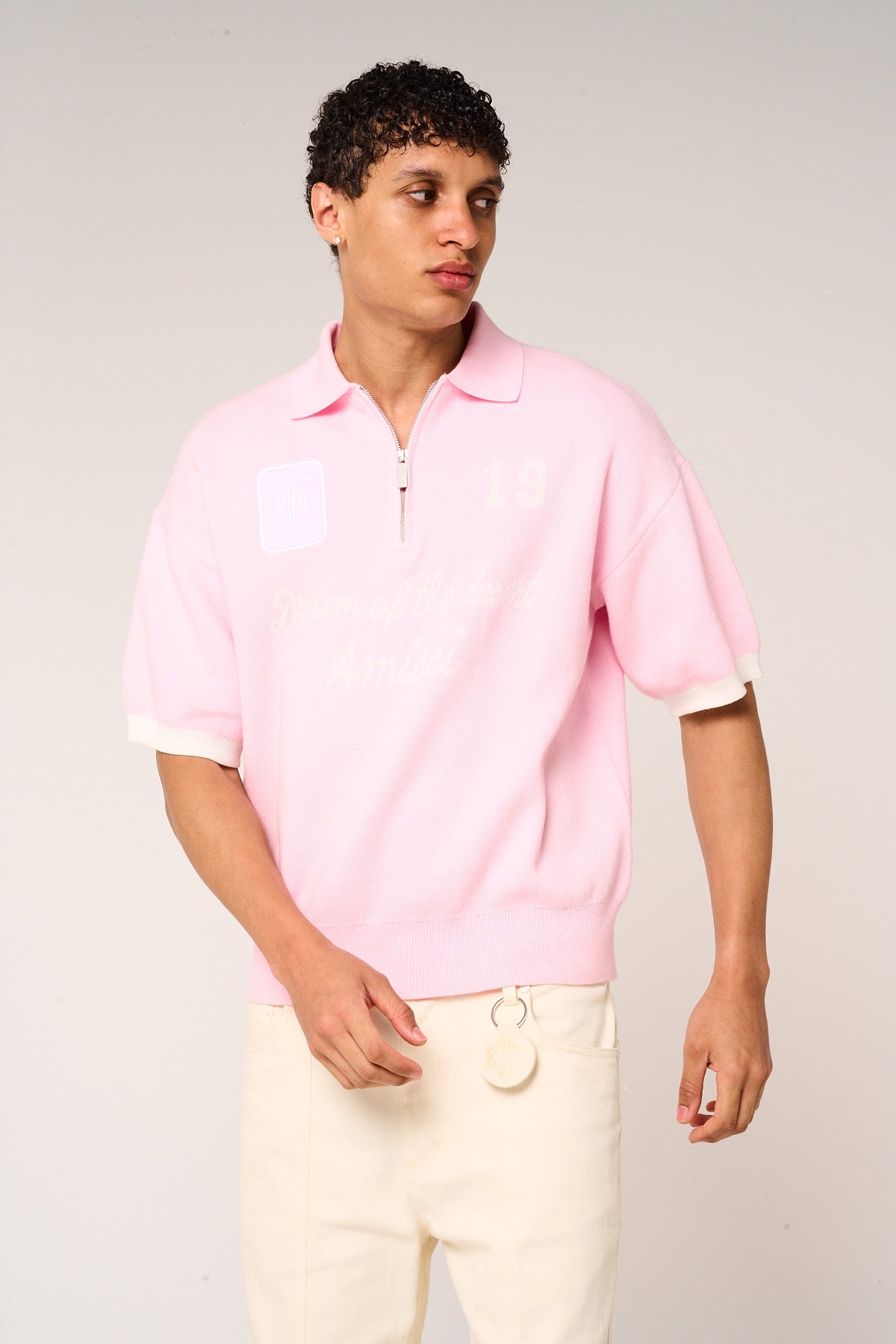 Reno Knitted Zip Polo