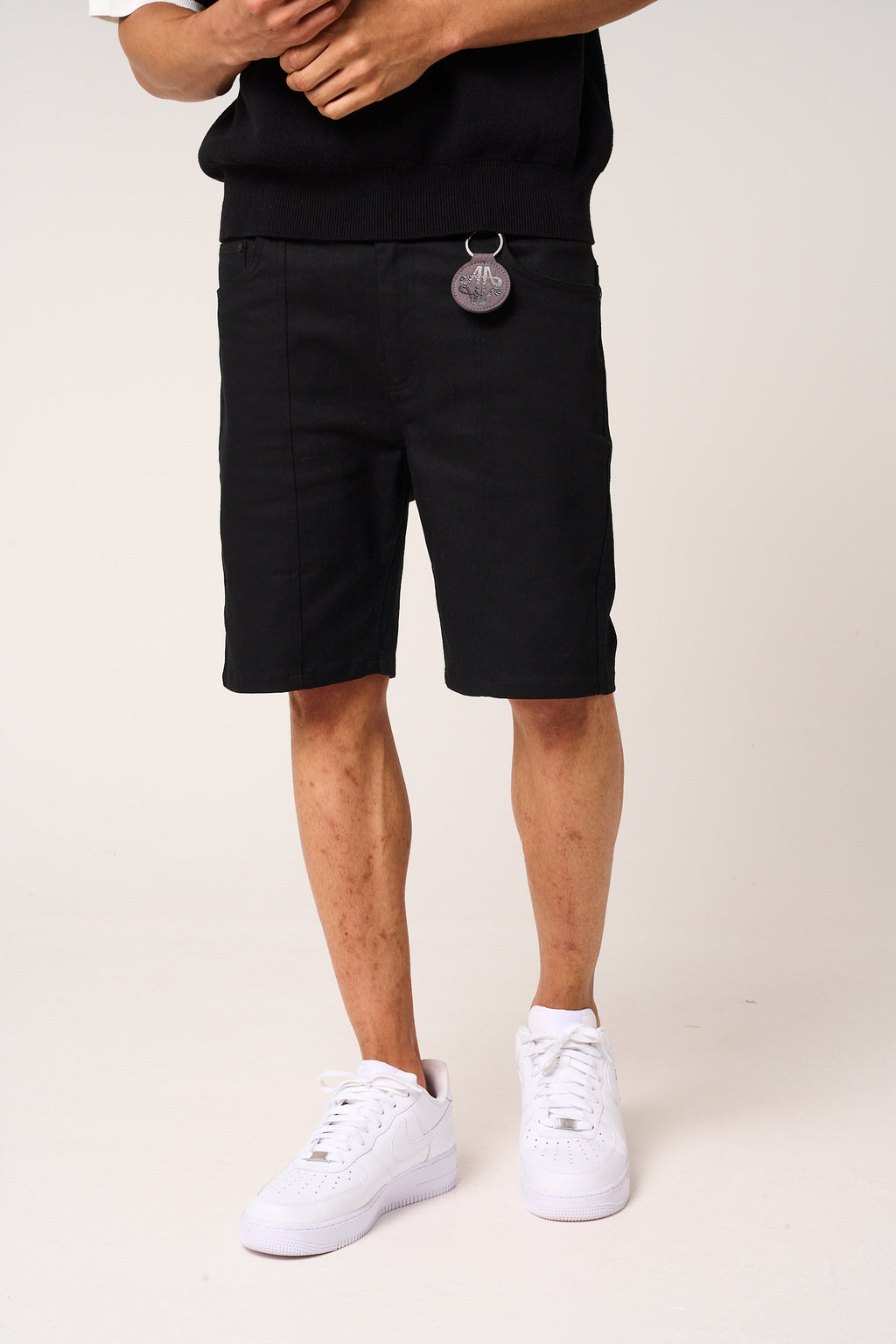 Sarito Cotton Twill Shorts Black
