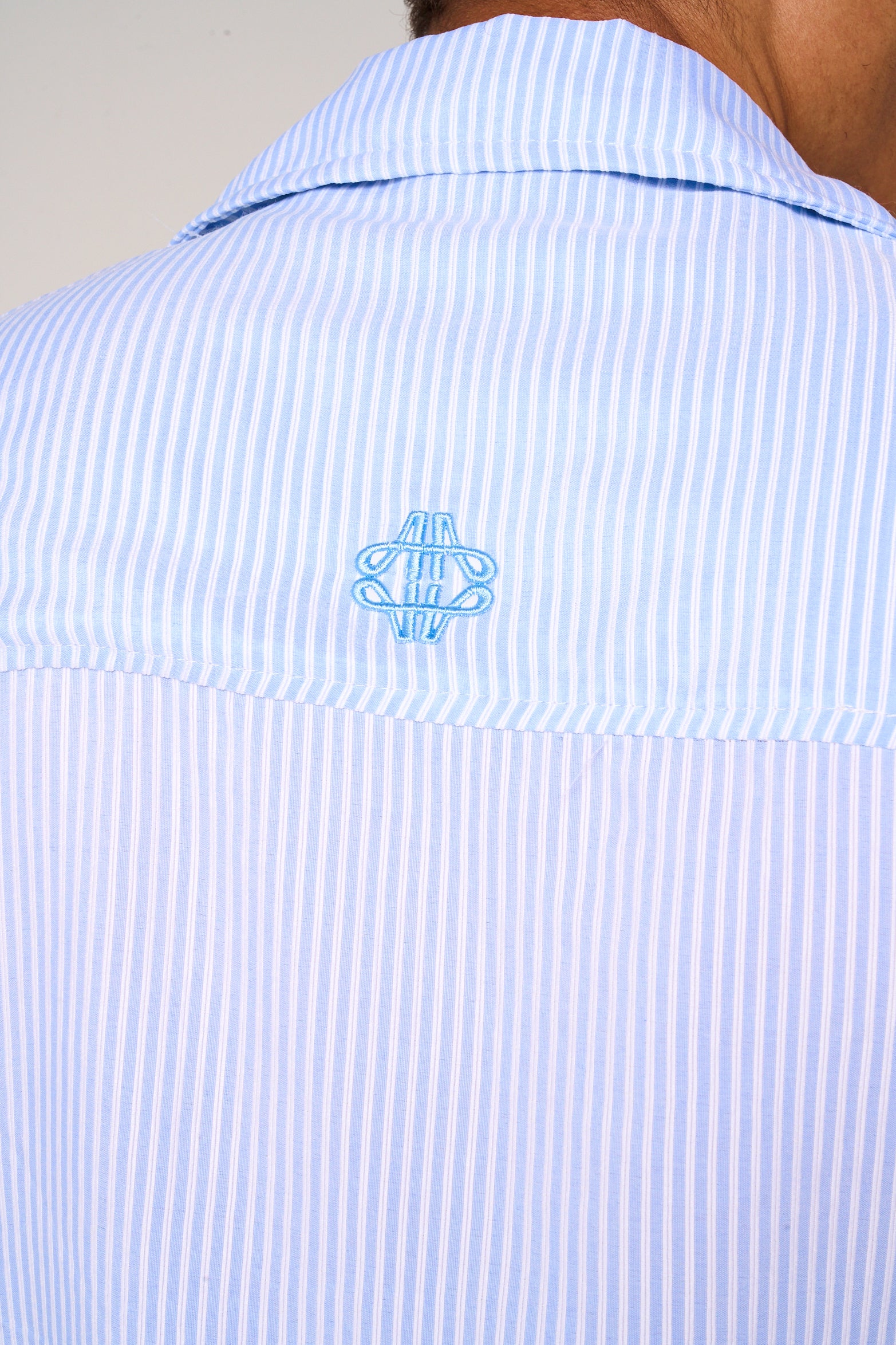 Taignes Blue Striped Cotton Shirt
