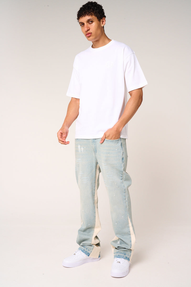 Karim Emblem Logo T Shirt White