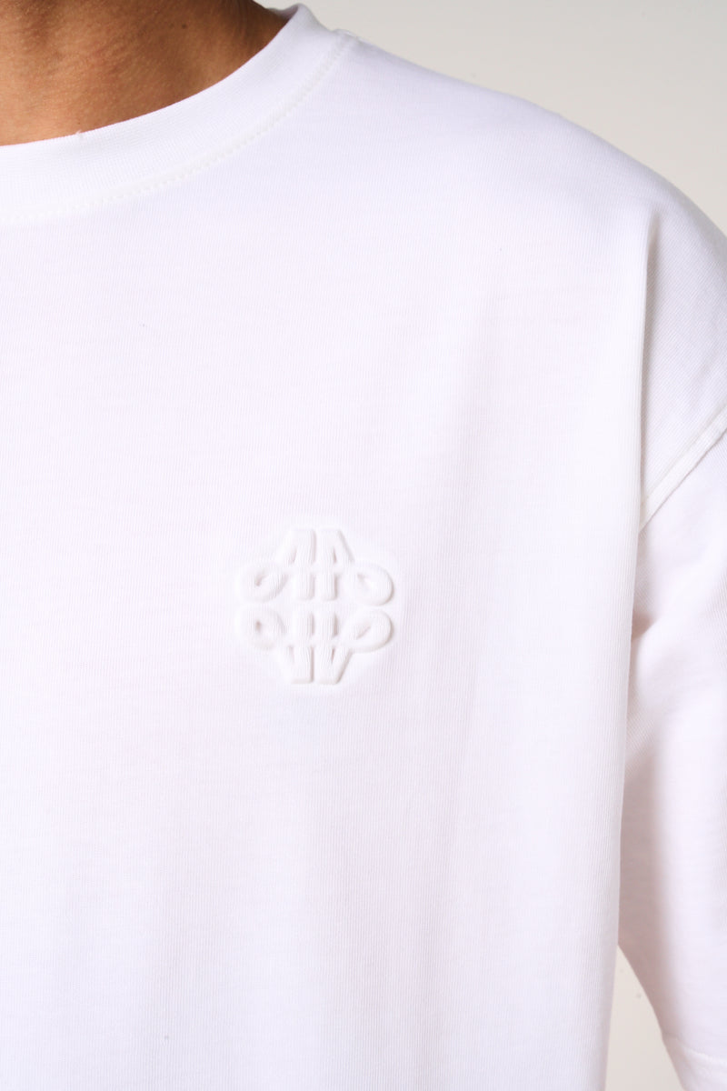 Karim Emblem Logo T Shirt White