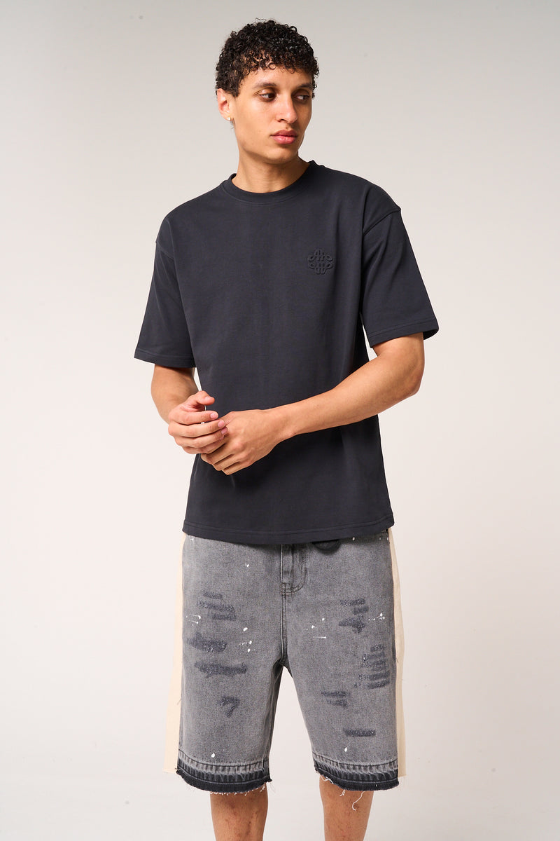 Karim Emblem Logo T Shirt Black