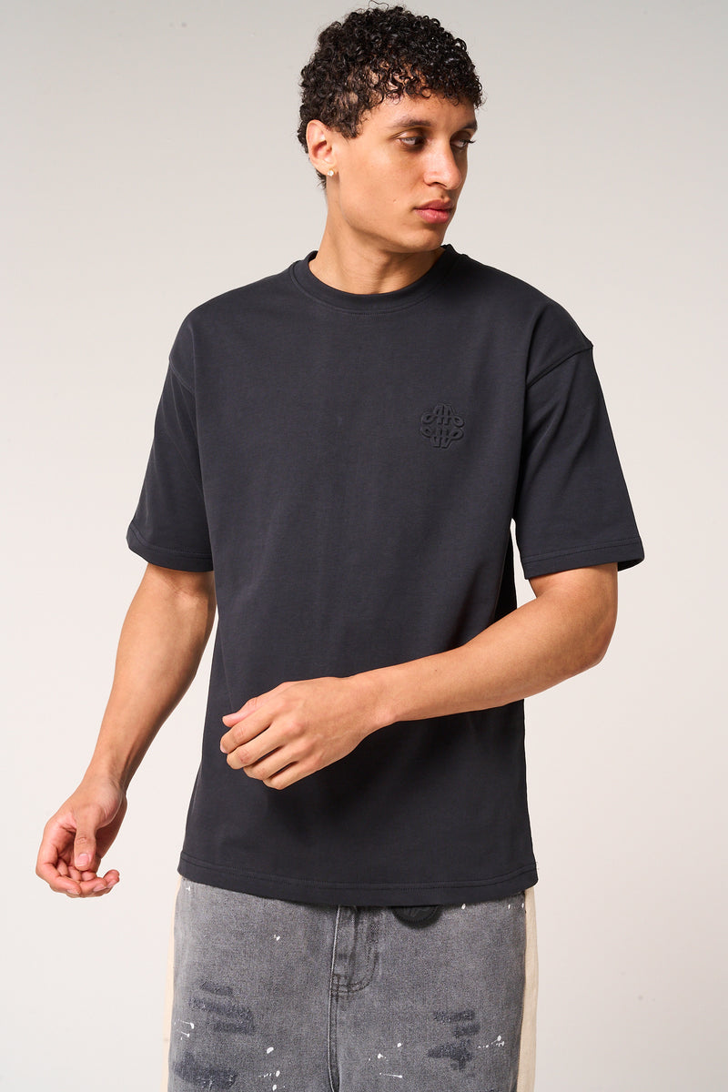Karim Emblem Logo T Shirt Black