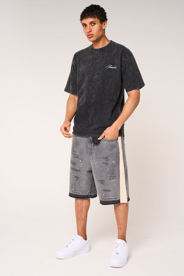 Renato Graphic T Shirt Washed black
