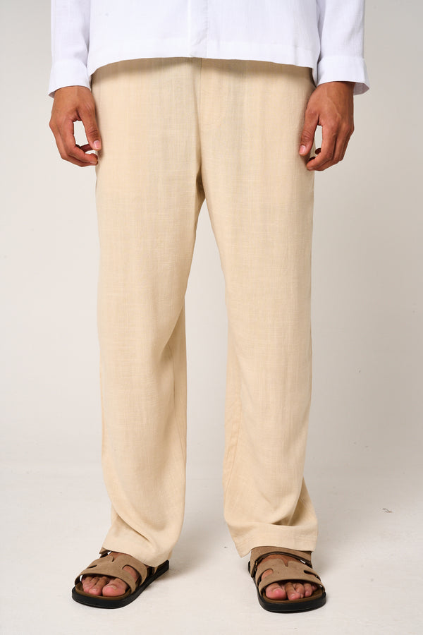 Vesper Linen Pants Beige