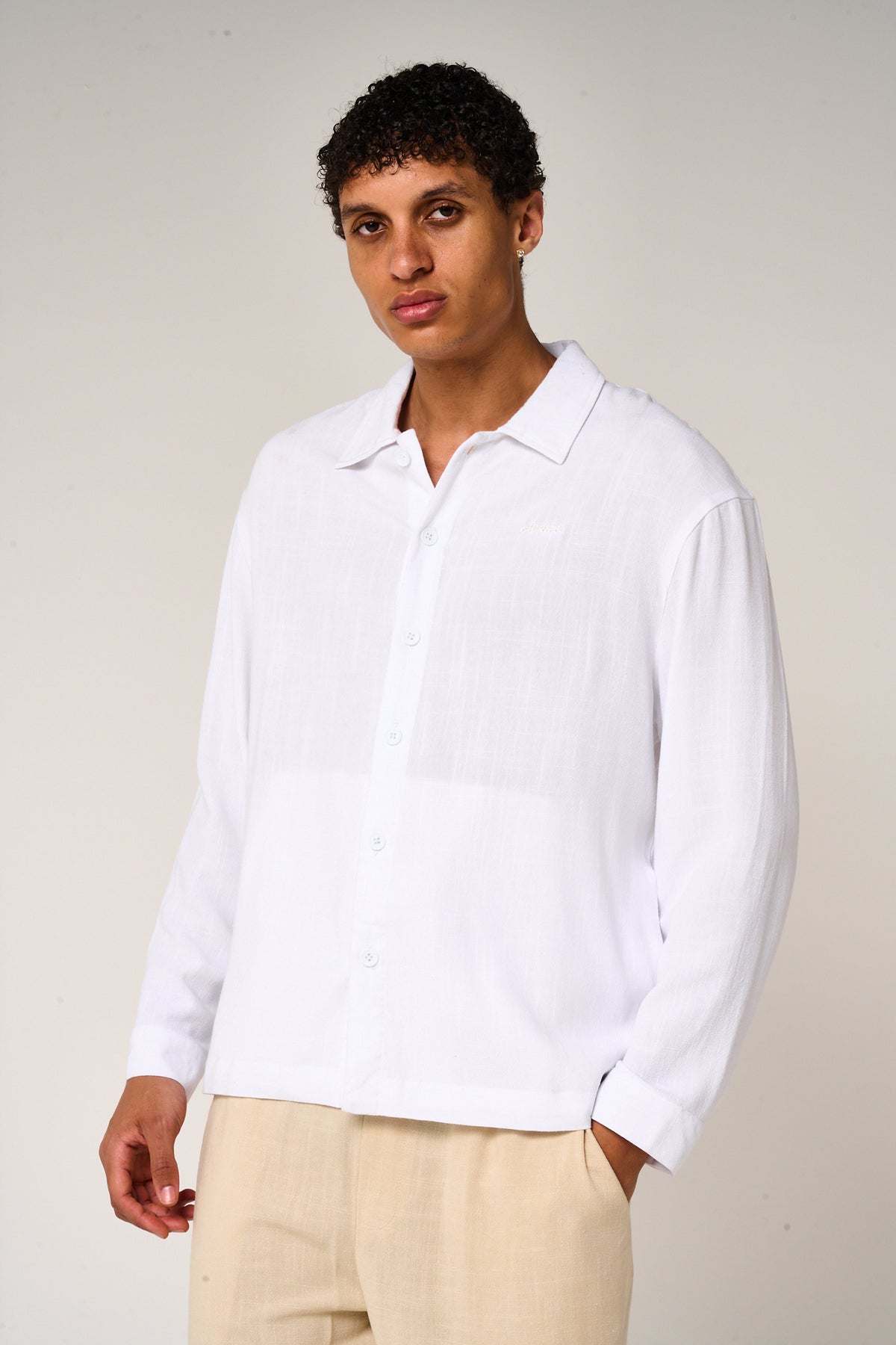 Vesper Linen Shirt White