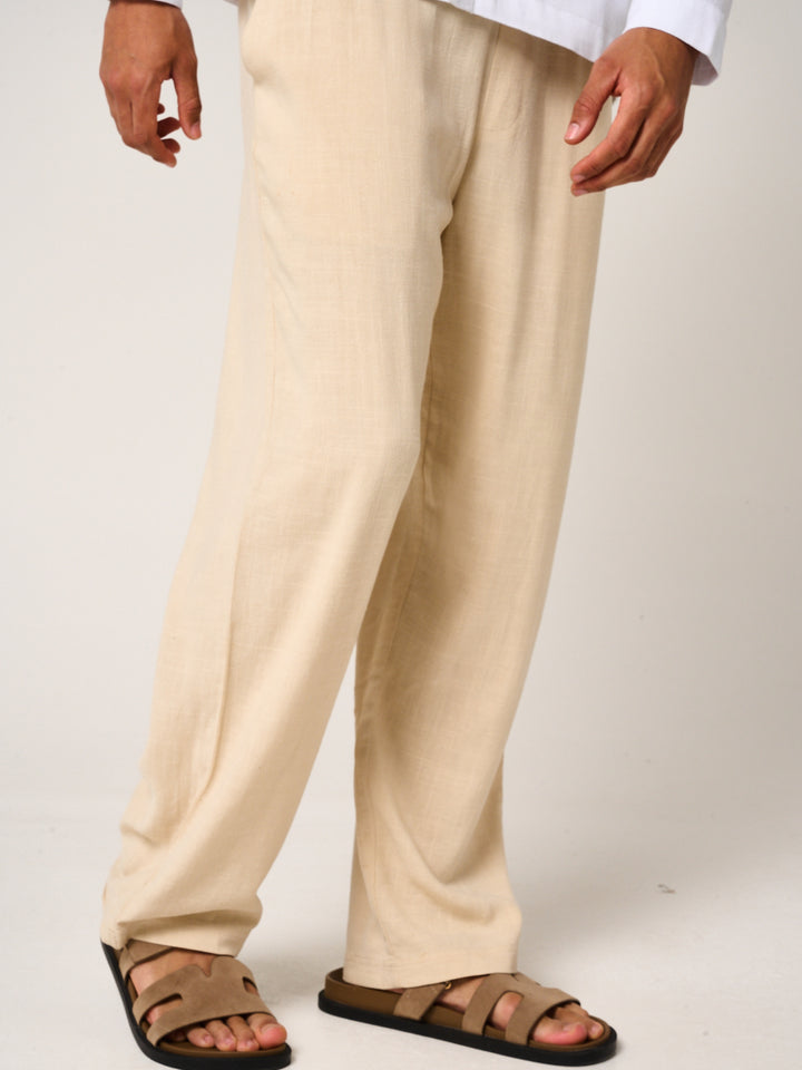 Vesper Linen Pants Beige