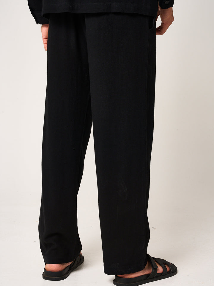Vesper Linen Pants Black